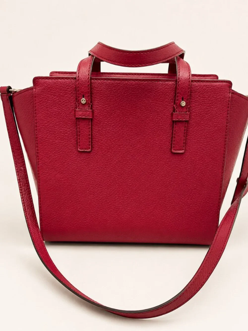 Kate Spade Mulberry Street Lise Red Leather Satchel Crossbody